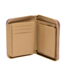 Portafoglio Donna Piccolo Zip Around LOVE MOSCHINO color Vino con Placca Logata