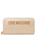Portafoglio Donna Zip Around LOVE MOSCHINO linea Bold Love Metallic Gold