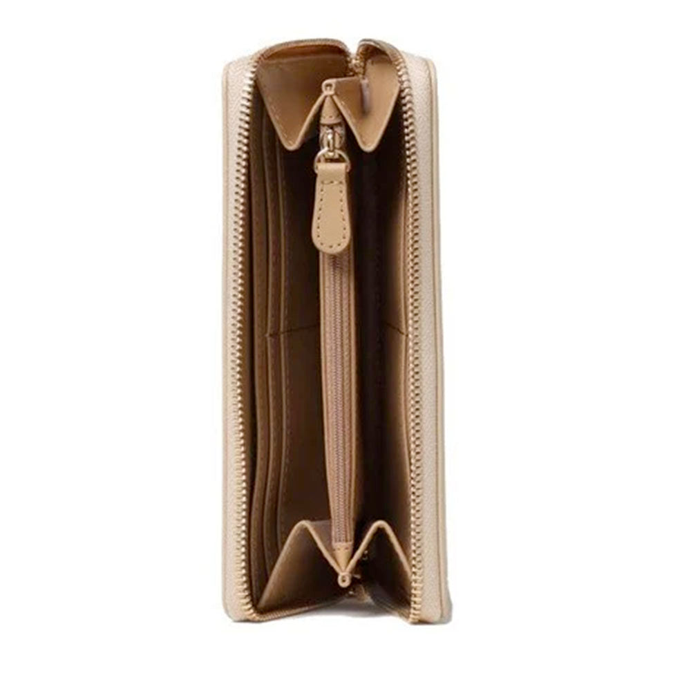 Portafoglio Donna Zip Around LOVE MOSCHINO linea Bold Love Metallic Gold