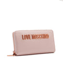 Portafoglio Donna Zip Around LOVE MOSCHINO linea Bold Love Metallic Powder