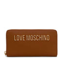 Damen-Zip-Around-Geldbörse LOVE MOSCHINO Modell Bold Love in Kastanienbraun