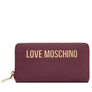 Portafoglio Donna Zip Around LOVE MOSCHINO linea Bold Love color Vino