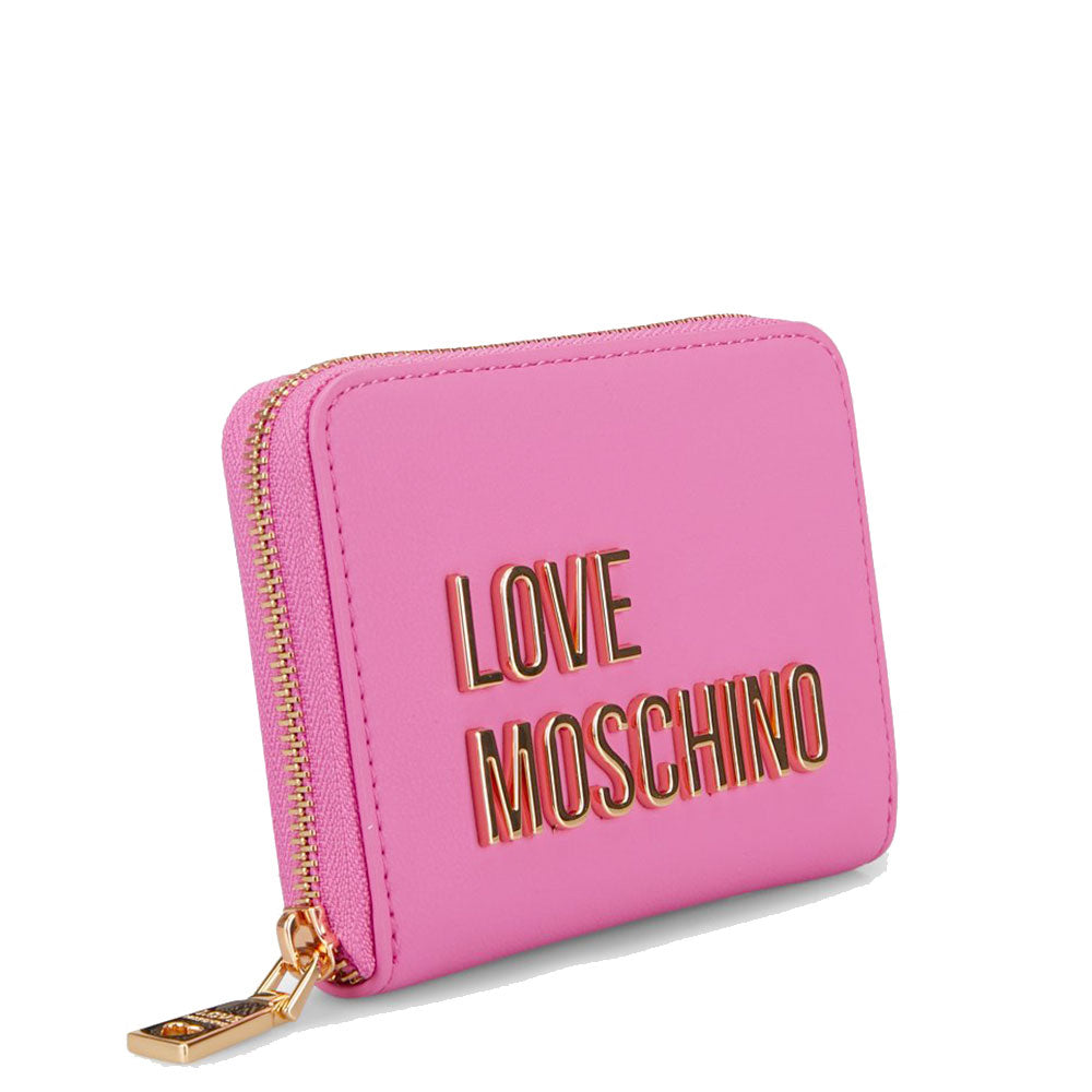 Portafoglio Donna Piccolo Zip Around LOVE MOSCHINO linea Bold Love Fuxia