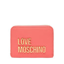 Portafoglio Donna Piccolo Zip Around LOVE MOSCHINO linea Bold Love Corallo