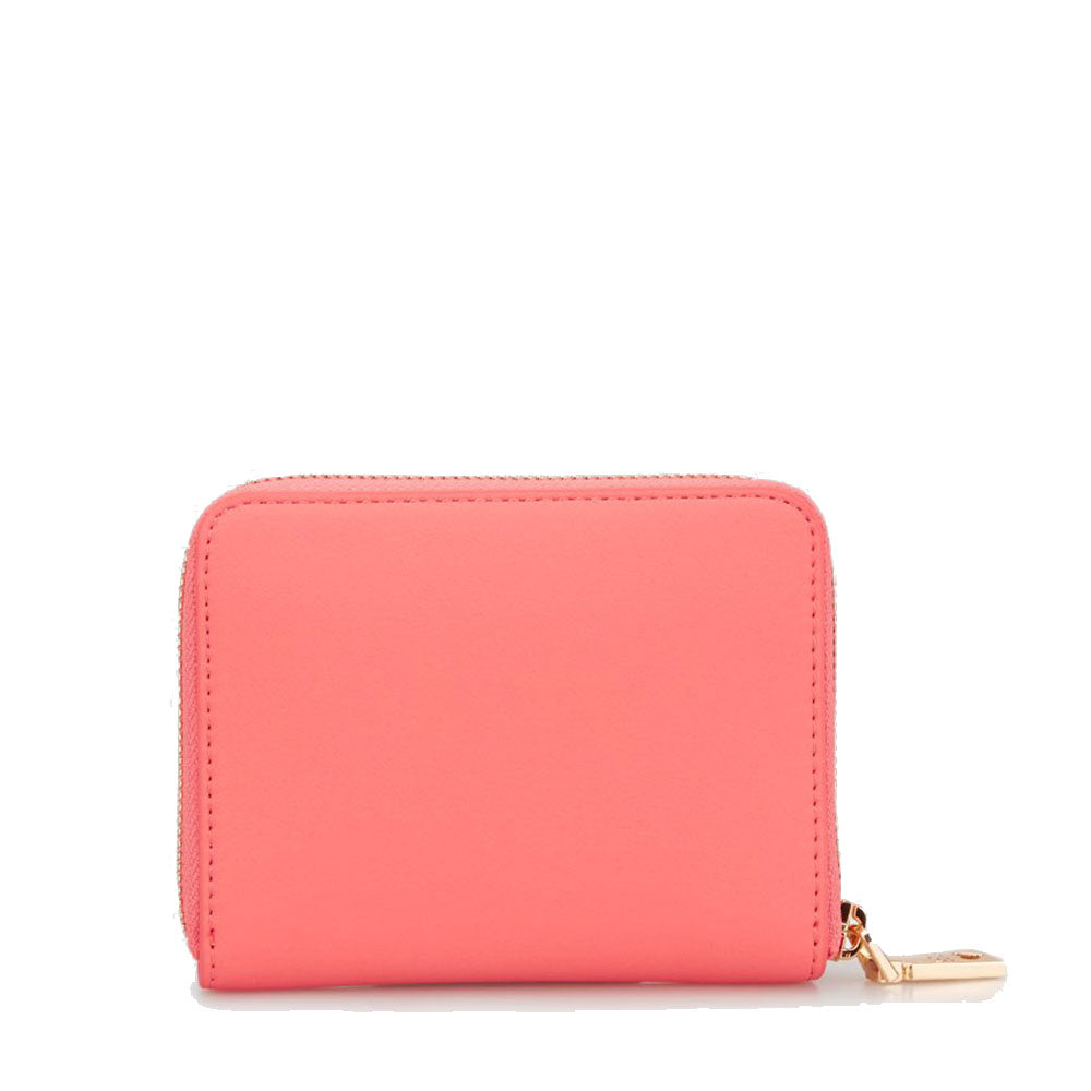 Portafoglio Donna Piccolo Zip Around LOVE MOSCHINO linea Bold Love Corallo