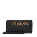 Portafoglio Donna Grande Zip Around LOVE MOSCHINO Nero con Polsiera