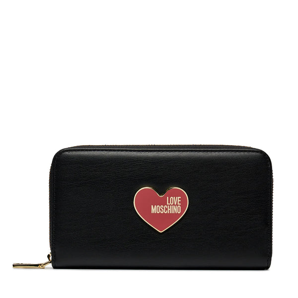 Portafoglio Donna Zip Around LOVE MOSCHINO linea Enameled