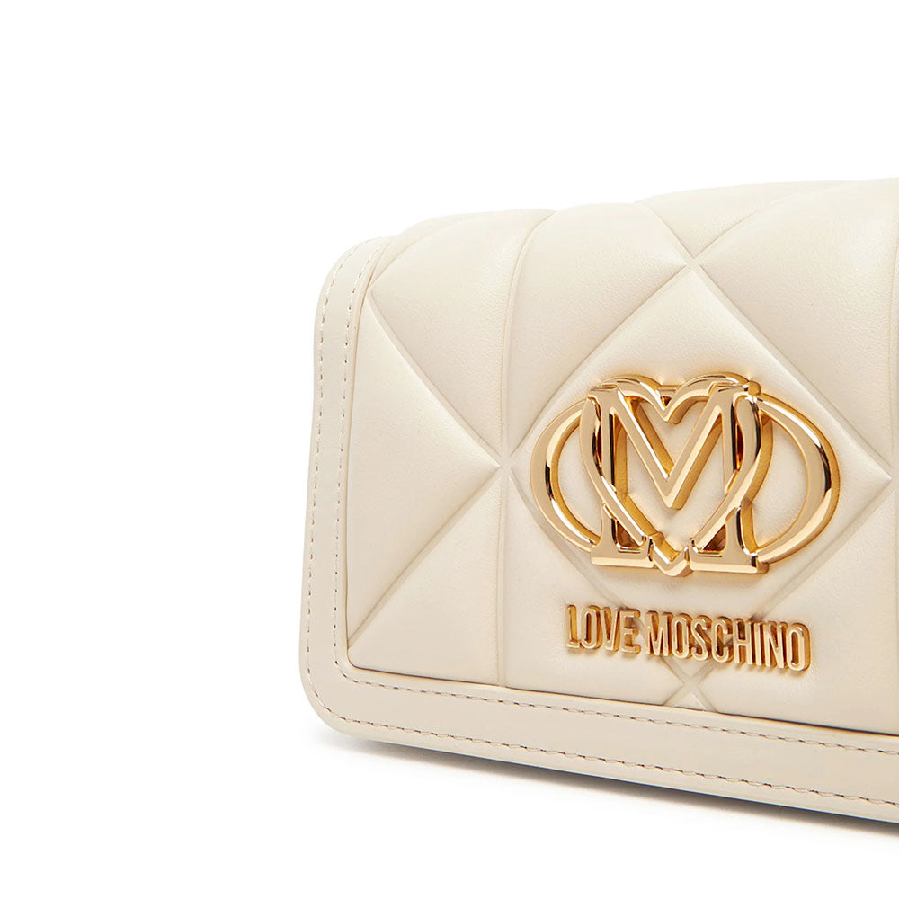 Cutch Trapuntata Donna LOVE MOSCHINO linea Embossed Avorio