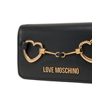 Mini Clutch con Tracolla LOVE MOSCHINO linea Hearts Nero