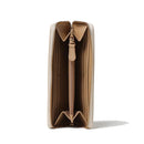 Portafoglio Trapuntato Zip Around LOVE MOSCHINO linea Embossed Avorio