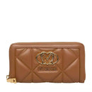 Portafoglio Trapuntato Zip Around LOVE MOSCHINO linea Embossed color Cammello