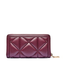 Portafoglio Trapuntato Zip Around LOVE MOSCHINO linea Embossed color Vino