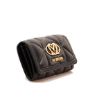 Portafoglio Trapuntato con Bottone LOVE MOSCHINO linea Embossed Nero