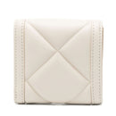 Portafoglio Piccolo Trapuntato con Bottone LOVE MOSCHINO linea Embossed Avorio