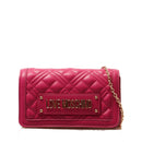 Mini Clutch con Tracolla LOVE MOSCHINO linea Shiny Quilted Magenta