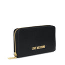 Portafoglio Donna Zip Around LOVE MOSCHINO Effetto Goffrato Nero