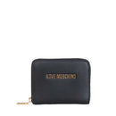 Portafoglio Donna Piccolo Zip Around LOVE MOSCHINO Effetto Goffrato Nero