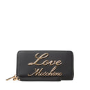 Damen Geldbörse mit Rundum-Reißverschluss und Armband LOVE MOSCHINO Lovely Chain line Farbe Schwarz