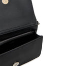 Mini Clutch con Tracolla LOVE MOSCHINO Nera con Logo Lettering Sfumato