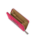 LOVE MOSCHINO 
Damen-Geldbörse mit Rundum-Reißverschluss in Fuchsia Farbe mit Logo-Schriftzug in Farbverlauf