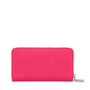 LOVE MOSCHINO 
Damen-Geldbörse mit Rundum-Reißverschluss in Fuchsia Farbe mit Logo-Schriftzug in Farbverlauf