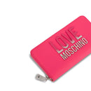 LOVE MOSCHINO 
Damen-Geldbörse mit Rundum-Reißverschluss in Fuchsia Farbe mit Logo-Schriftzug in Farbverlauf