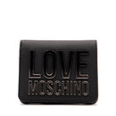 Portafoglio Donna Piccolo LOVE MOSCHINO Nero con Logo Lettering Sfumato