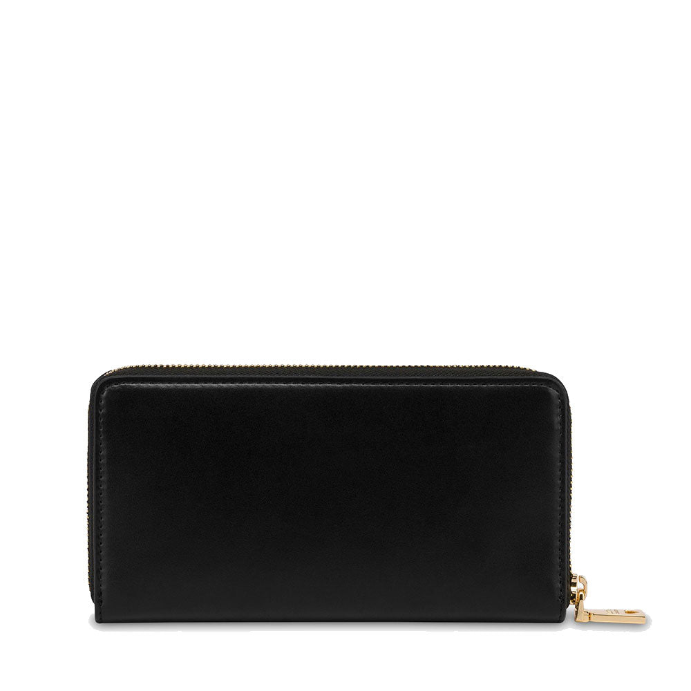 LOVE MOSCHINO
Schwarze Damen Geldbörse mit Rundum Reißverschluss und Nieten
