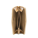 LOVE MOSCHINO
Beige Damen-Geldbörse mit Reißverschluss und Nieten