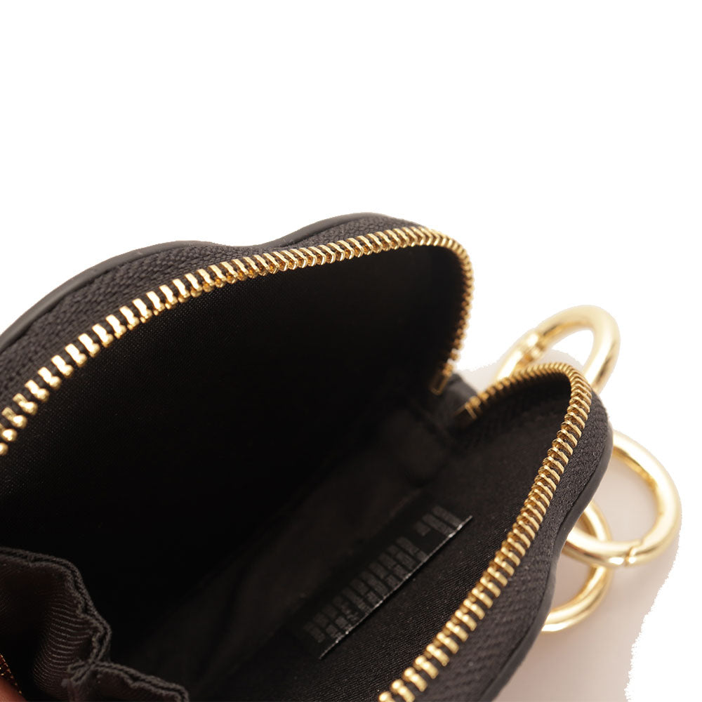 Autentico portamonete in pelle Coach Lucky - Mini portafoglio nero Autentico portamonete in pelle Coach Lucky - Mini portafoglio nero