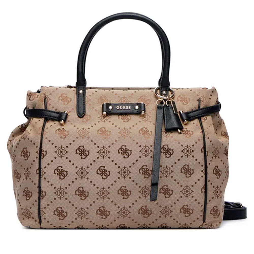 Borsa Donna a Mano GUESS Linea Dorothy Colore Latte Logo - Black