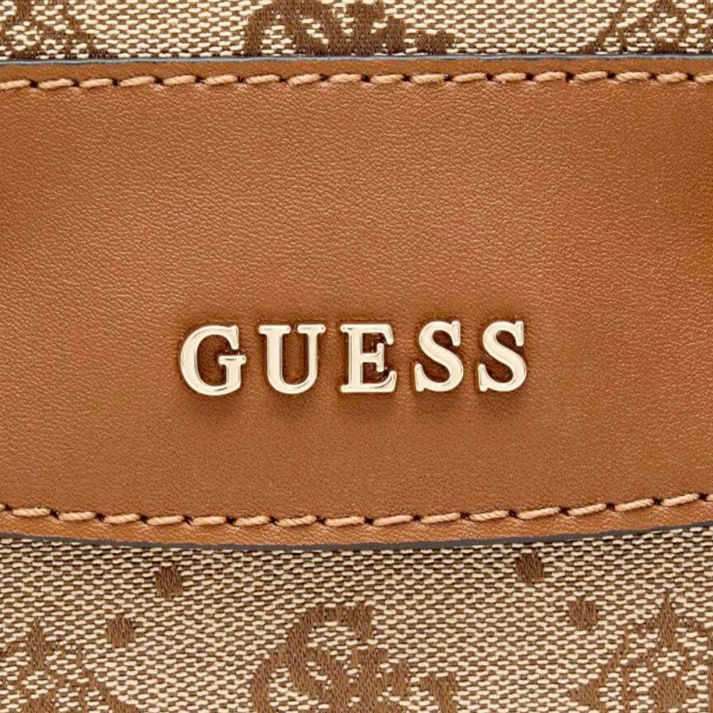 Borsa Donna a Mano GUESS Linea Melinda Colore Latte Logo Misura Piccola