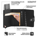 KOMPAT SX Card Holder with RFID in Vintage Blue