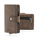 KOMPAT SX Card Holder with RFID in Vintage Brown