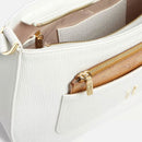 Damen-Umhängetasche Mezzaluna 1A Classe Alviero Martini Geo Marea-Linie Weiß LA40