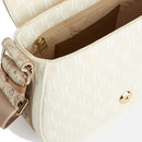 Damen-Umhängetasche 1A Classe Alviero Martini Geo Avana-Linie Farbe Ecru LA45