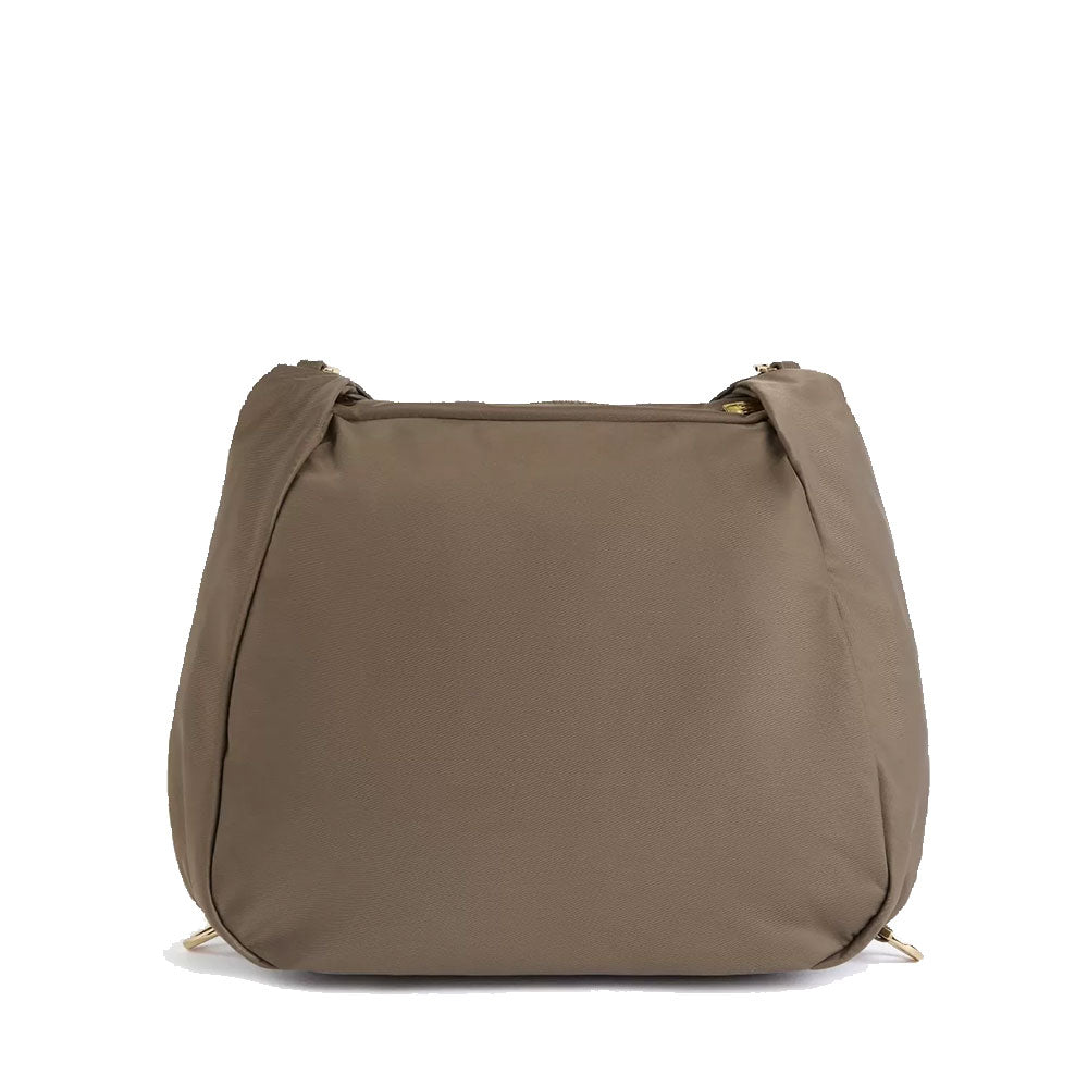 Borsa a Tracolla Tripla Portabilità 1A Classe Alviero Martini linea Nylon Metaverse Taupe Scuro LA75