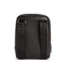 1A Classe Alviero Martini Trip Linie 
Kleine Herrentasche aus schwarzem Leder LA85