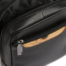 1A Classe Alviero Martini Trip Linie 
Kleine Herrentasche aus schwarzem Leder LA85