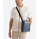 1A Classe Alviero Martini Trip linie 
Große Herrentasche aus Denimblauem Leder LA86