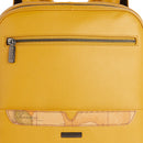 Alviero Martini 1A Classe Herren Laptop-Rucksack, Trip Leather Line, Senfgelbes Leder, LA87