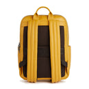 Alviero Martini 1A Classe Herren Laptop-Rucksack, Trip Leather Line, Senfgelbes Leder, LA87