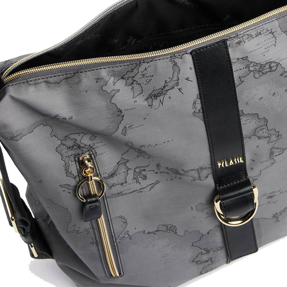 Doppelt tragbare Umhängetasche 1A Classe Alviero Martini Social Soft Line Geo Dark Print LA91