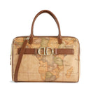 Box Handbag 1A Classe ALVIERO MARTINI 3D Geo in Geo Classic and Chestnut - LB01