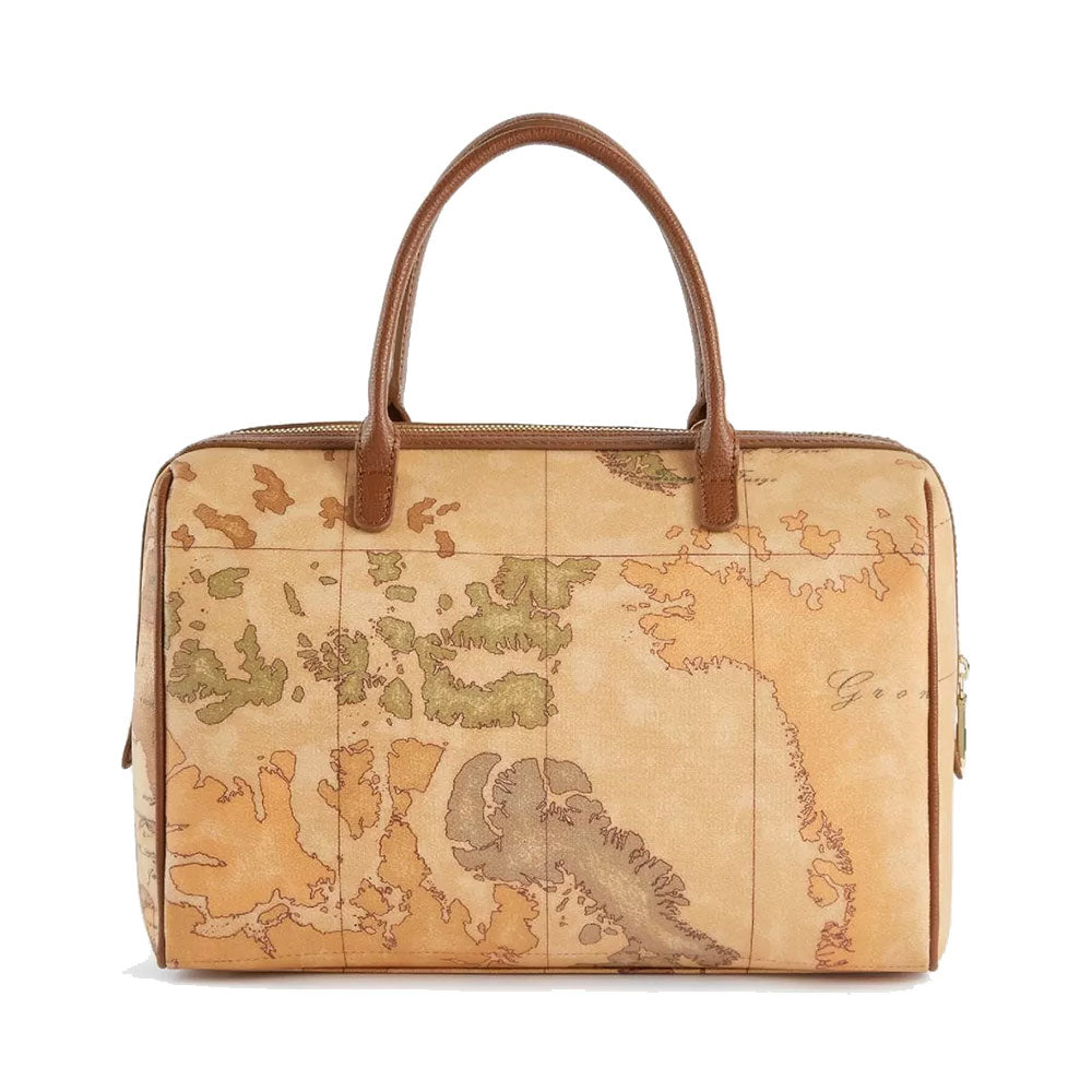Box Handbag 1A Classe ALVIERO MARTINI 3D Geo in Geo Classic and Chestnut - LB01