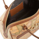 Box Handbag 1A Classe ALVIERO MARTINI 3D Geo in Geo Classic and Chestnut - LB01