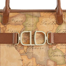 Box Handbag 1A Classe ALVIERO MARTINI 3D Geo in Geo Classic and Chestnut - LB01