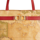 Shopping Bag 1A Classe Alviero Martini linea 3D Geo colore Geo Classic e Rosso LB03