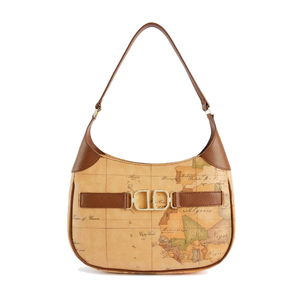 Borsa Donna Sottospalla 1A Classe Alviero Martini linea 3D Geo colore Geo Classic e Castagna LB04