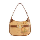 Women's Underarm Bag 1A Classe ALVIERO MARTINI 3D Geo in Geo Classic and Chestnut - LB04